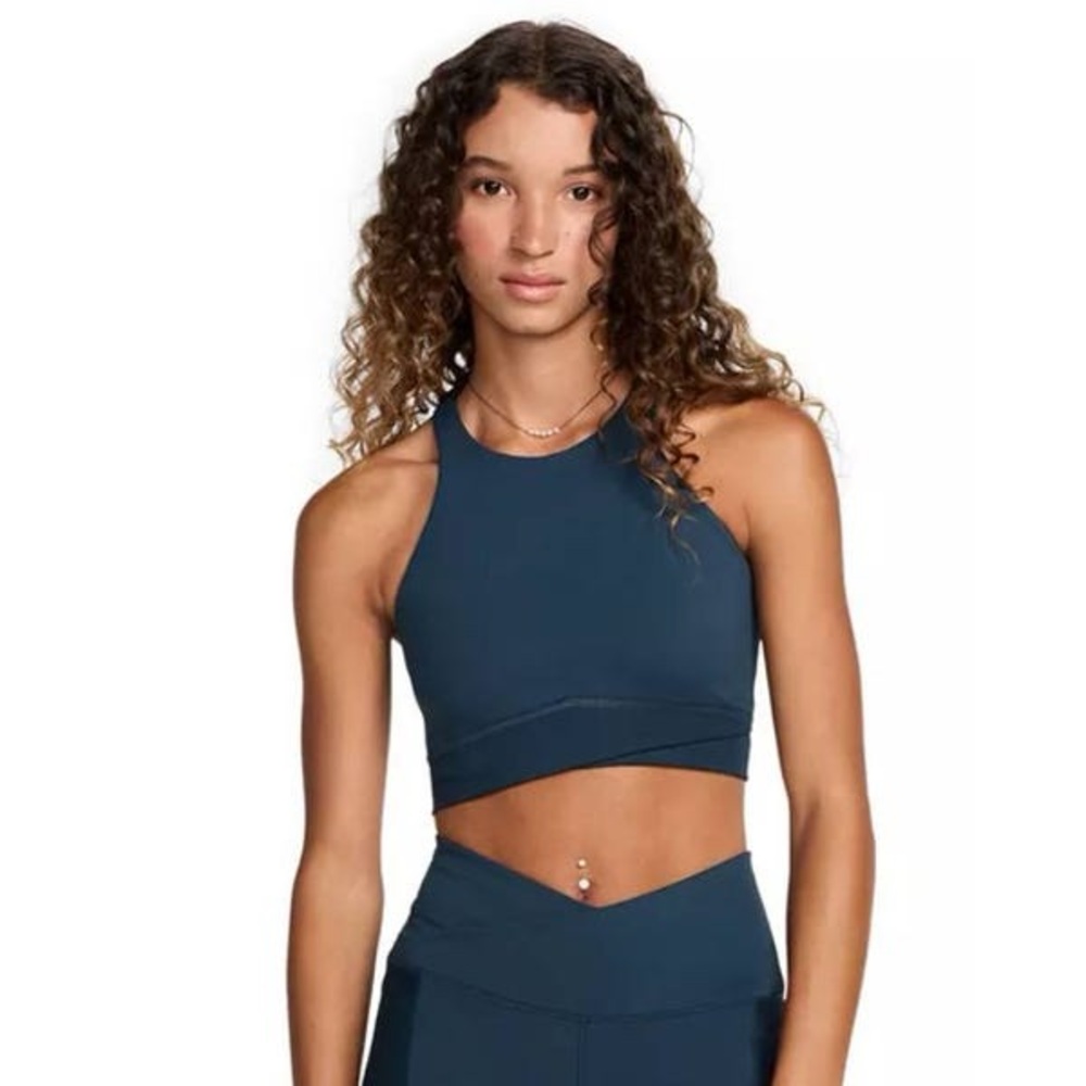Nike Teal High-Neck Sports Bra